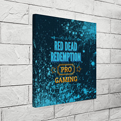 Холст квадратный Игра Red Dead Redemption: pro gaming, цвет: 3D-принт — фото 2