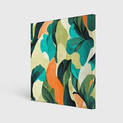 Холст квадратный Multicoloured camouflage, цвет: 3D-принт