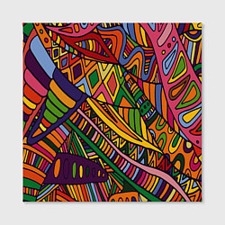 Холст квадратный Психоделический узор, цвет: 3D-принт — фото 2