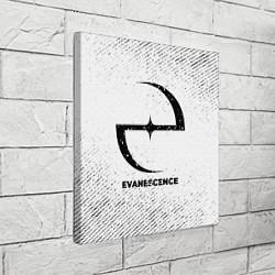 Холст квадратный Evanescence с потертостями на светлом фоне, цвет: 3D-принт — фото 2