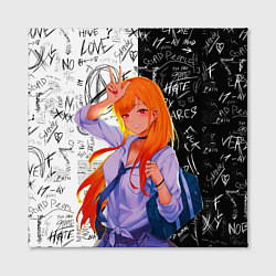 Холст квадратный Марин Китагава - фарфоровая кукла, цвет: 3D-принт — фото 2