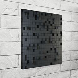 Холст квадратный Пиксельный объёмный паттерн, цвет: 3D-принт — фото 2