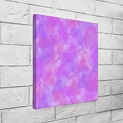 Холст квадратный Акварельная текстура в розовых тонах, цвет: 3D-принт — фото 2