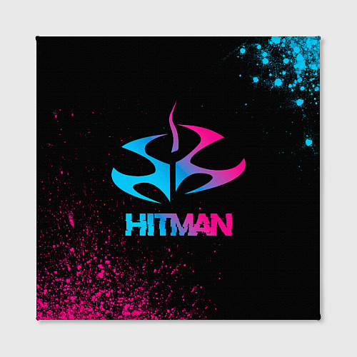 Картина квадратная Hitman - neon gradient / 3D-принт – фото 2