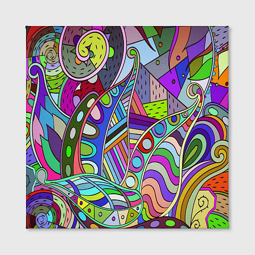 Картина квадратная Детский красочный узор / 3D-принт – фото 2