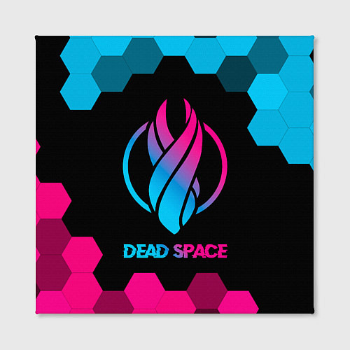 Картина квадратная Dead Space - neon gradient / 3D-принт – фото 2