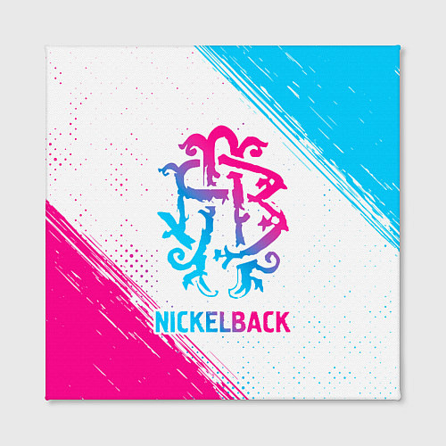 Картина квадратная Nickelback neon gradient style / 3D-принт – фото 2