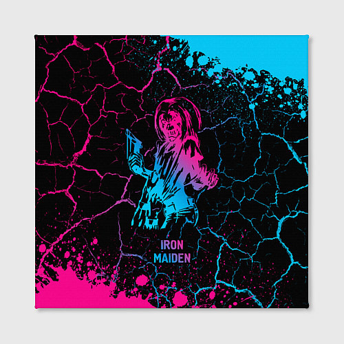 Картина квадратная Iron Maiden - neon gradient / 3D-принт – фото 2