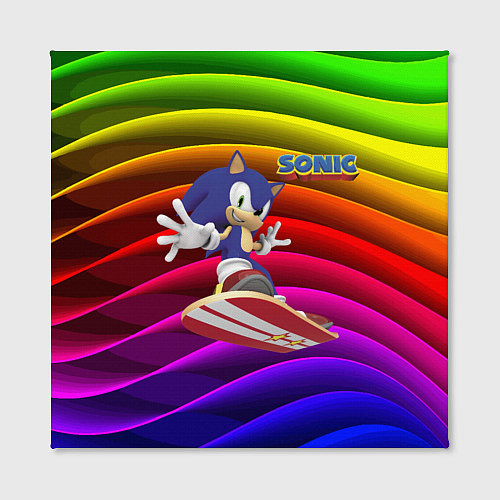 Картина квадратная Sonic - hedgehog - skateboarding - bands / 3D-принт – фото 2