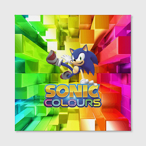 Картина квадратная Sonic Colours - Hedgehog - Video game / 3D-принт – фото 2