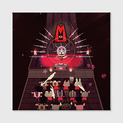 Холст квадратный Cult of the Lamb - Обряд, цвет: 3D-принт — фото 2