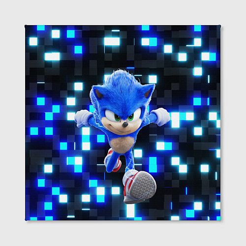 Картина квадратная Sonic neon squares / 3D-принт – фото 2