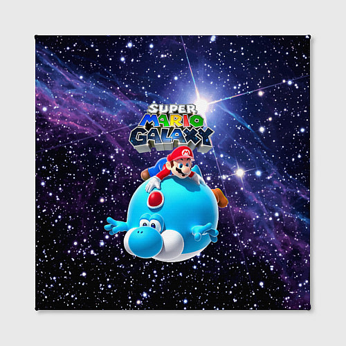 Картина квадратная Super Mario Galaxy - Nintendo / 3D-принт – фото 2