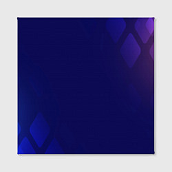 Холст квадратный Темно синий фон, цвет: 3D-принт — фото 2