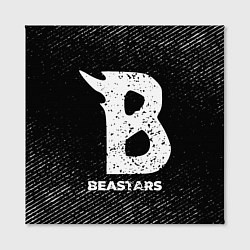 Холст квадратный Beastars с потертостями на темном фоне, цвет: 3D-принт — фото 2