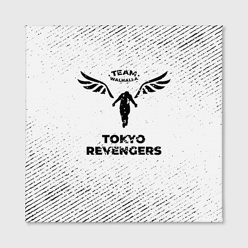 Картина квадратная Tokyo Revengers с потертостями на светлом фоне / 3D-принт – фото 2