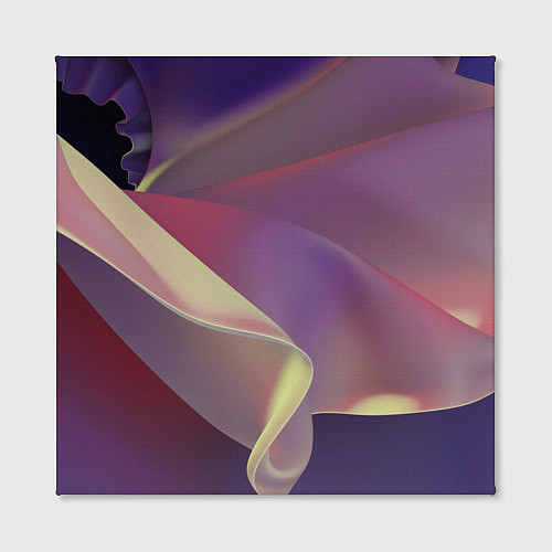 Картина квадратная Абстрактные объёмные волны бархата / 3D-принт – фото 2