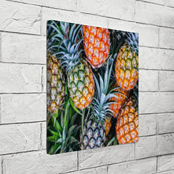 Холст квадратный Фон из ананасов, цвет: 3D-принт — фото 2