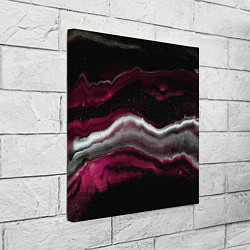 Холст квадратный Розовые и белые волны песка в абстракции, цвет: 3D-принт — фото 2