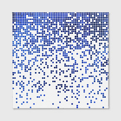 Холст квадратный Пиксельный минималистический паттерн, цвет: 3D-принт — фото 2