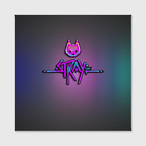 Картина квадратная Stray logo neon / 3D-принт – фото 2