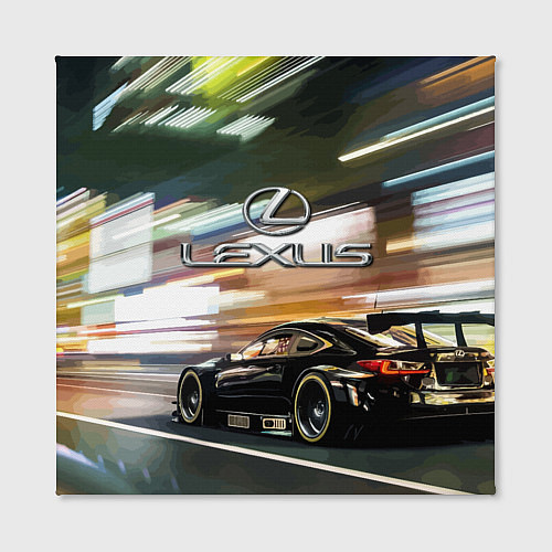 Картина квадратная Lexus - скорость режим / 3D-принт – фото 2
