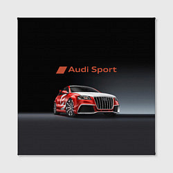 Холст квадратный Audi sport - racing team, цвет: 3D-принт — фото 2