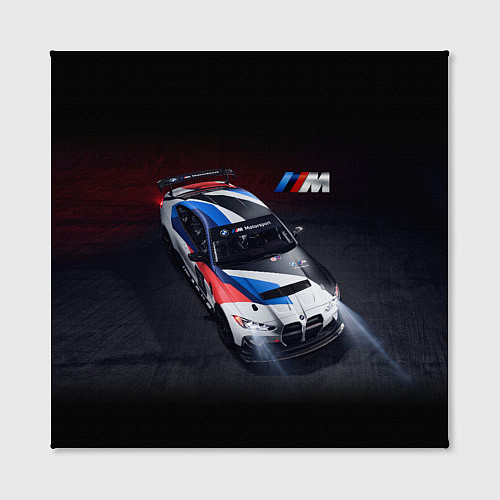 Картина квадратная BMW M4 GT4 - M Performance - Motorsport / 3D-принт – фото 2