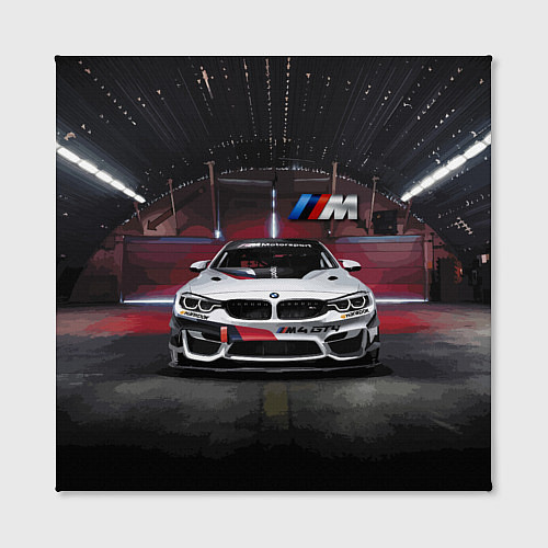 Картина квадратная BMW M4 GT4 - Motorsport / 3D-принт – фото 2