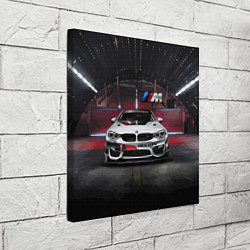 Холст квадратный BMW M4 GT4 - Motorsport, цвет: 3D-принт — фото 2