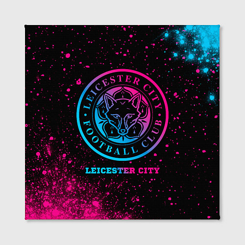 Картина квадратная Leicester City - neon gradient / 3D-принт – фото 2