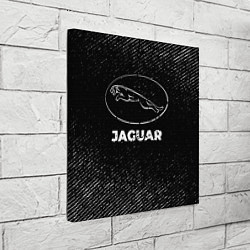 Холст квадратный Jaguar с потертостями на темном фоне, цвет: 3D-принт — фото 2