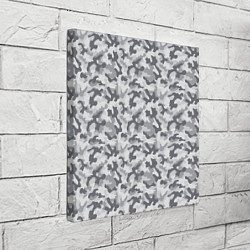 Холст квадратный Камуфляж зимний мелкий, цвет: 3D-принт — фото 2