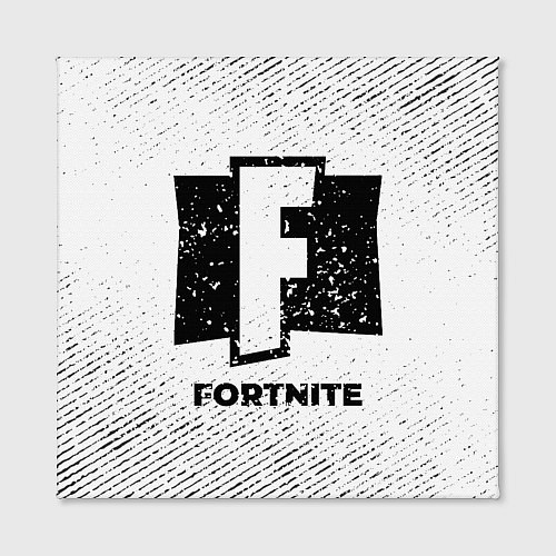 Картина квадратная Fortnite с потертостями на светлом фоне / 3D-принт – фото 2