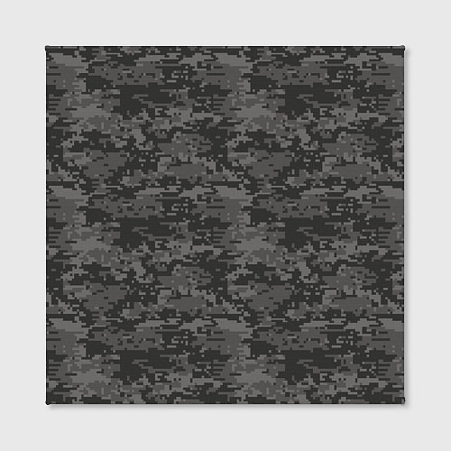 Картина квадратная Камуфляж AOR-2 серый пиксель / 3D-принт – фото 2