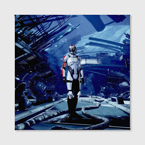 Картина квадратная Mass Effect 2 - место гибели Нормандии / 3D-принт – фото 2