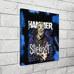 Холст квадратный Slipknot hammer blue, цвет: 3D-принт — фото 2