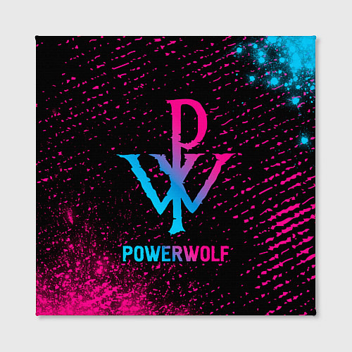 Картина квадратная Powerwolf - neon gradient / 3D-принт – фото 2