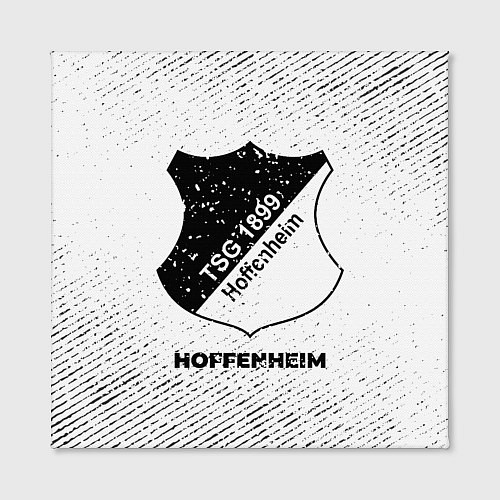 Картина квадратная Hoffenheim с потертостями на светлом фоне / 3D-принт – фото 2