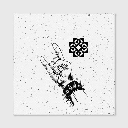 Картина квадратная Breaking Benjamin и рок символ / 3D-принт – фото 2