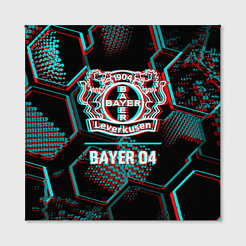 Картина квадратная Bayer 04 FC в стиле glitch на темном фоне / 3D-принт – фото 2