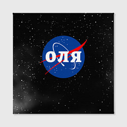 Холст квадратный Оля Наса космос, цвет: 3D-принт — фото 2