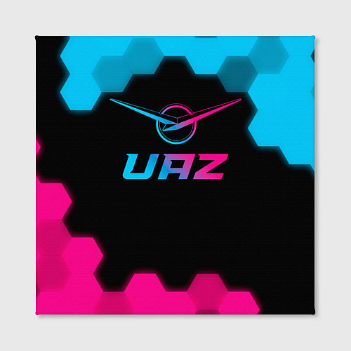 Картина квадратная UAZ - neon gradient / 3D-принт – фото 2