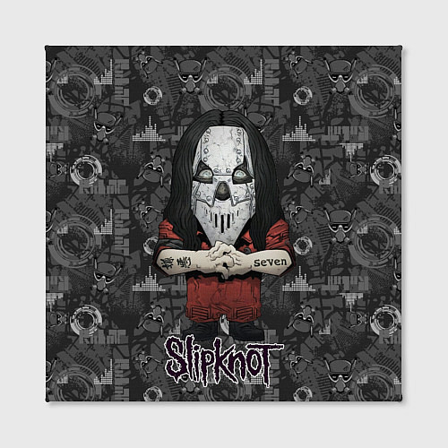 Картина квадратная Slipknot серый абстрактный фон / 3D-принт – фото 2