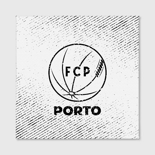 Картина квадратная Porto с потертостями на светлом фоне / 3D-принт – фото 2