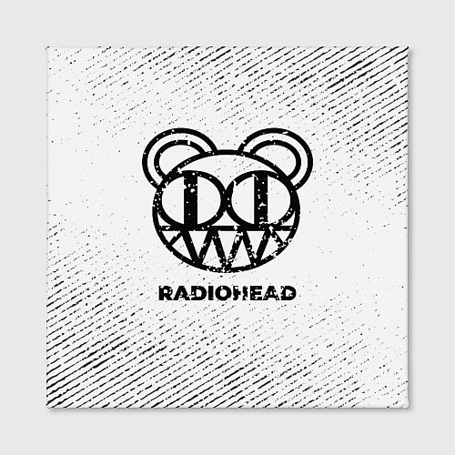 Картина квадратная Radiohead с потертостями на светлом фоне / 3D-принт – фото 2