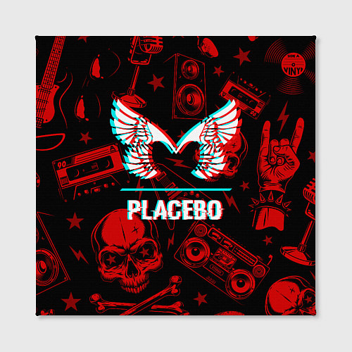 Картина квадратная Placebo rock glitch / 3D-принт – фото 2
