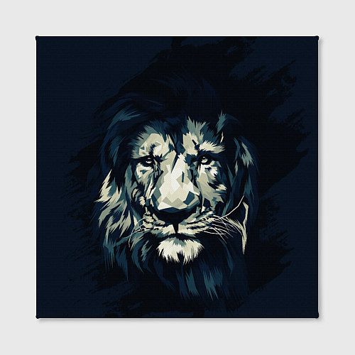 Картина квадратная Голова царя-зверей льва / 3D-принт – фото 2