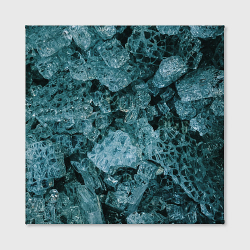 Картина квадратная Голубые кристаллы / 3D-принт – фото 2