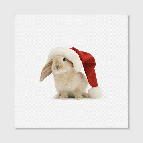 Картина квадратная Новогодний кролик - 2023 / 3D-принт – фото 2